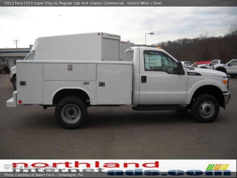 Oxford White / Steel 2011 Ford F350 Super Duty XL Regular Cab 4x4 Chassis Commercial