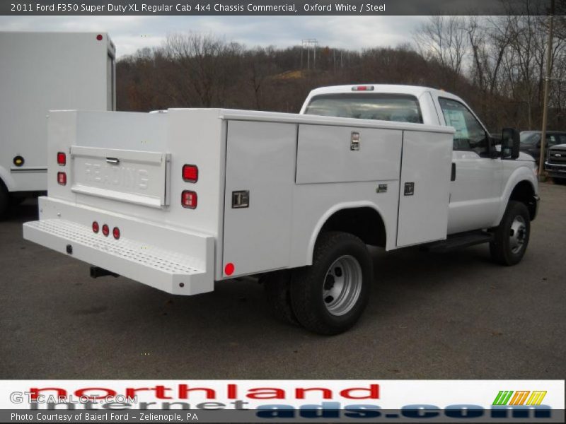 Oxford White / Steel 2011 Ford F350 Super Duty XL Regular Cab 4x4 Chassis Commercial