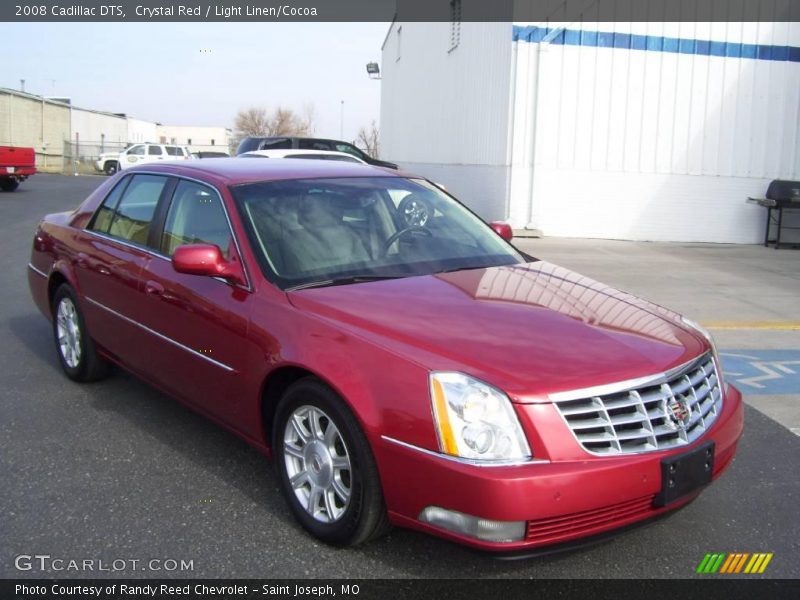 Crystal Red / Light Linen/Cocoa 2008 Cadillac DTS