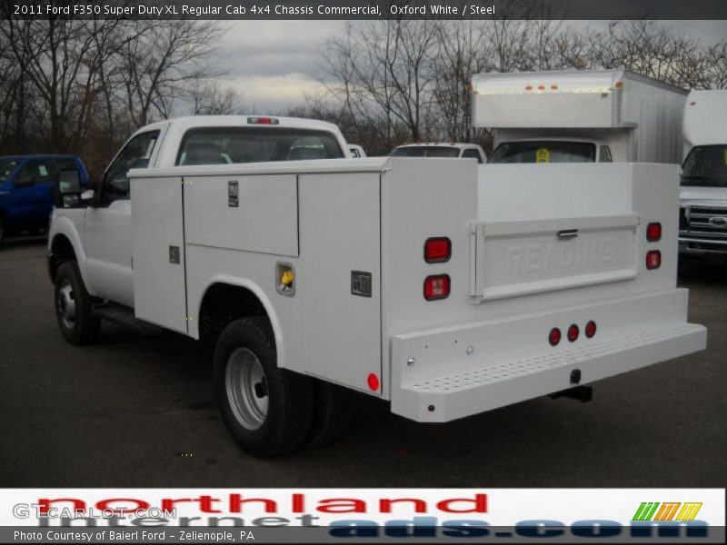 Oxford White / Steel 2011 Ford F350 Super Duty XL Regular Cab 4x4 Chassis Commercial