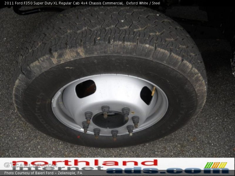 Oxford White / Steel 2011 Ford F350 Super Duty XL Regular Cab 4x4 Chassis Commercial