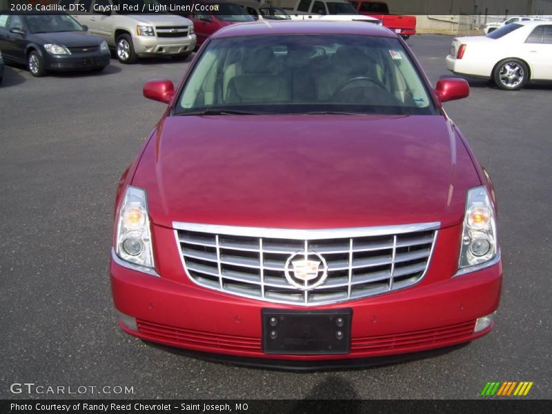 Crystal Red / Light Linen/Cocoa 2008 Cadillac DTS