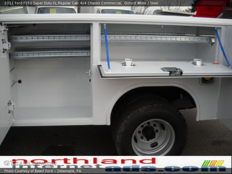 Oxford White / Steel 2011 Ford F350 Super Duty XL Regular Cab 4x4 Chassis Commercial