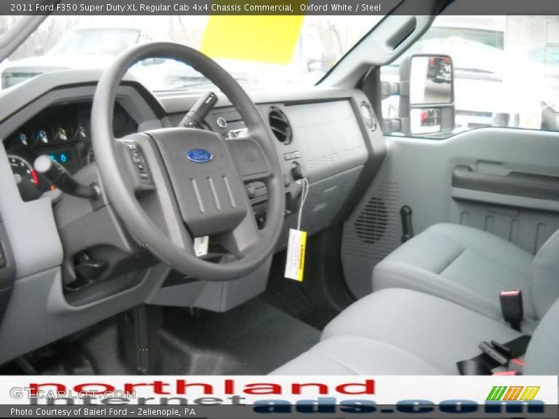 Oxford White / Steel 2011 Ford F350 Super Duty XL Regular Cab 4x4 Chassis Commercial