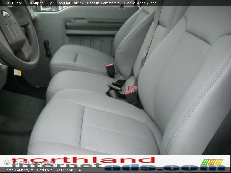 Oxford White / Steel 2011 Ford F350 Super Duty XL Regular Cab 4x4 Chassis Commercial