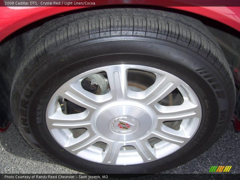 Crystal Red / Light Linen/Cocoa 2008 Cadillac DTS