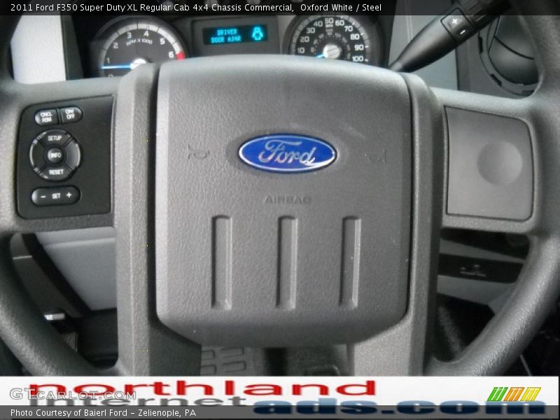 Oxford White / Steel 2011 Ford F350 Super Duty XL Regular Cab 4x4 Chassis Commercial