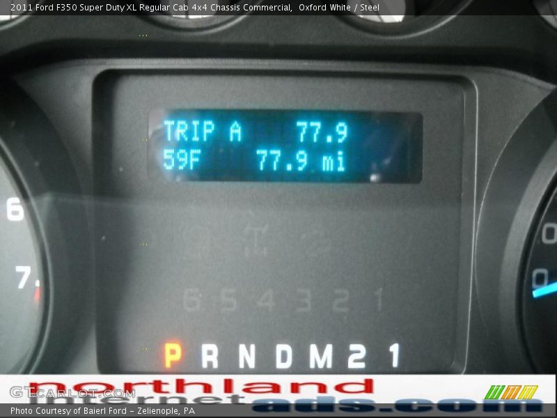Oxford White / Steel 2011 Ford F350 Super Duty XL Regular Cab 4x4 Chassis Commercial