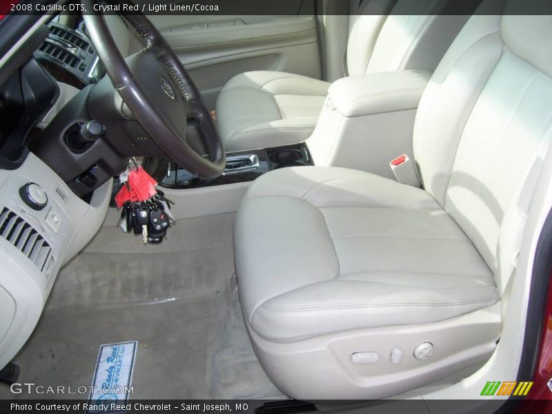 Crystal Red / Light Linen/Cocoa 2008 Cadillac DTS