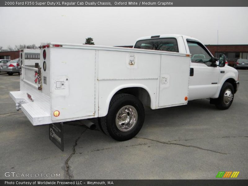 Oxford White / Medium Graphite 2000 Ford F350 Super Duty XL Regular Cab Dually Chassis