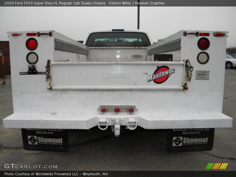 Oxford White / Medium Graphite 2000 Ford F350 Super Duty XL Regular Cab Dually Chassis