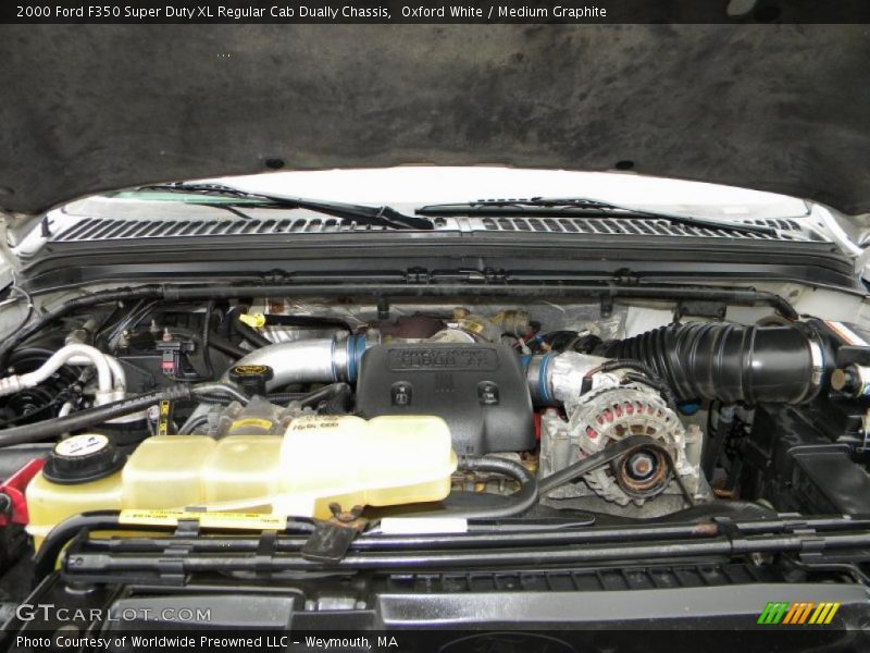 Oxford White / Medium Graphite 2000 Ford F350 Super Duty XL Regular Cab Dually Chassis