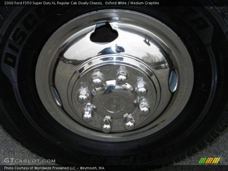 Oxford White / Medium Graphite 2000 Ford F350 Super Duty XL Regular Cab Dually Chassis