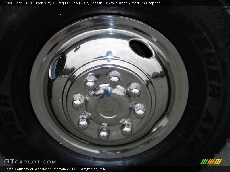 Oxford White / Medium Graphite 2000 Ford F350 Super Duty XL Regular Cab Dually Chassis