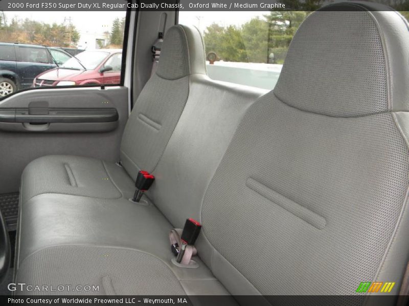 Oxford White / Medium Graphite 2000 Ford F350 Super Duty XL Regular Cab Dually Chassis