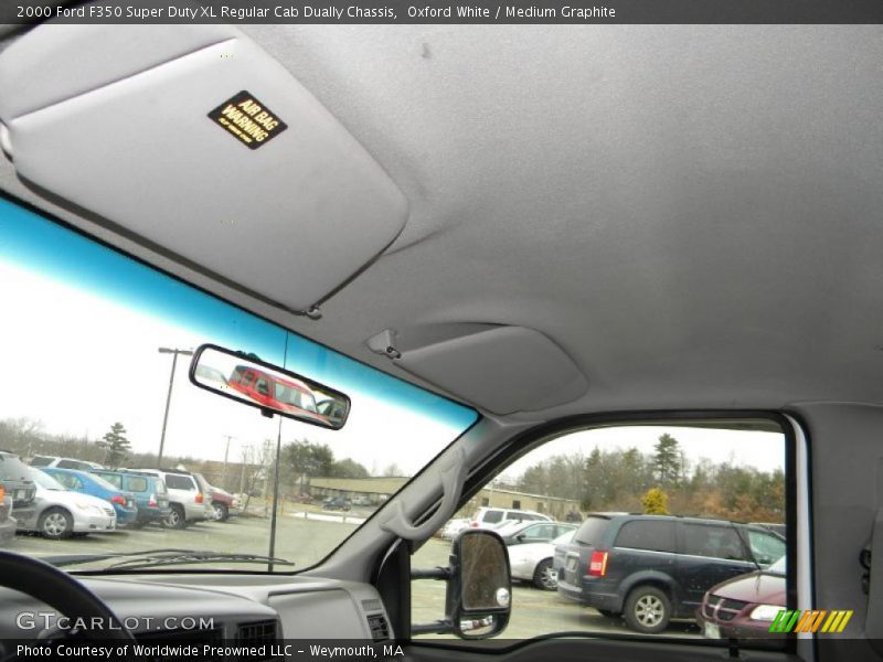 Oxford White / Medium Graphite 2000 Ford F350 Super Duty XL Regular Cab Dually Chassis