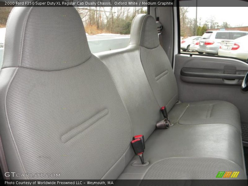 Oxford White / Medium Graphite 2000 Ford F350 Super Duty XL Regular Cab Dually Chassis