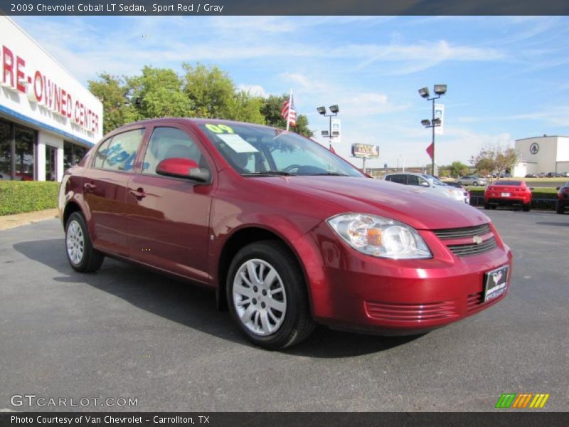 Sport Red / Gray 2009 Chevrolet Cobalt LT Sedan