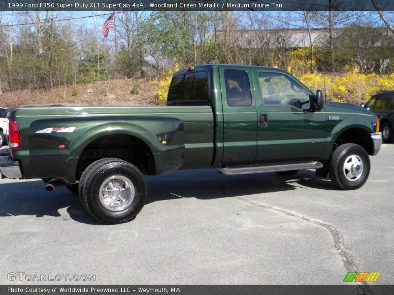 Woodland Green Metallic / Medium Prairie Tan 1999 Ford F350 Super Duty XLT SuperCab 4x4