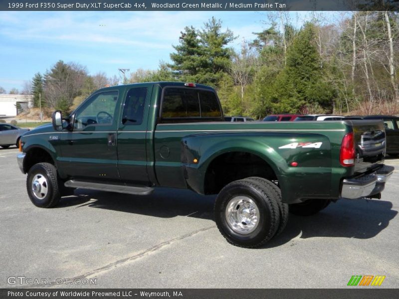 Woodland Green Metallic / Medium Prairie Tan 1999 Ford F350 Super Duty XLT SuperCab 4x4