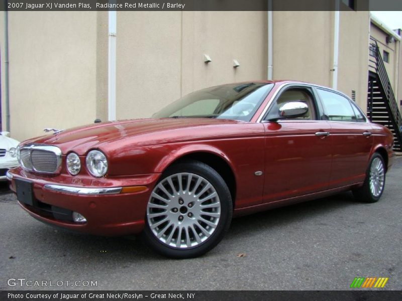 Radiance Red Metallic / Barley 2007 Jaguar XJ Vanden Plas