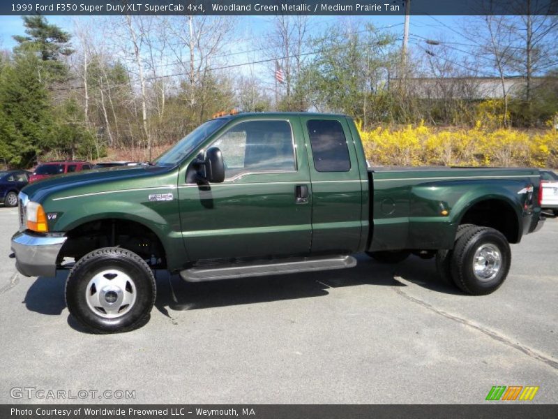  1999 F350 Super Duty XLT SuperCab 4x4 Woodland Green Metallic