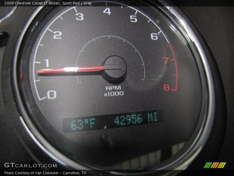 Sport Red / Gray 2009 Chevrolet Cobalt LT Sedan