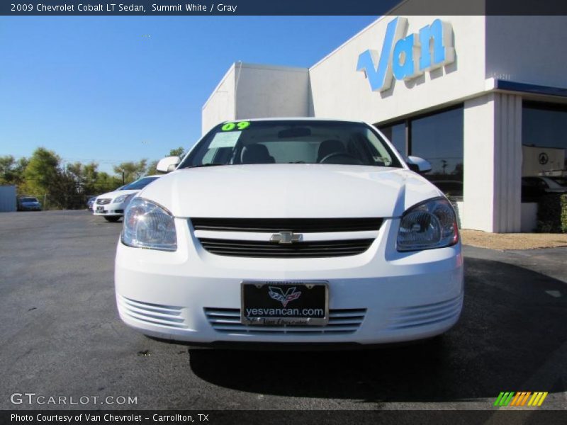 Summit White / Gray 2009 Chevrolet Cobalt LT Sedan