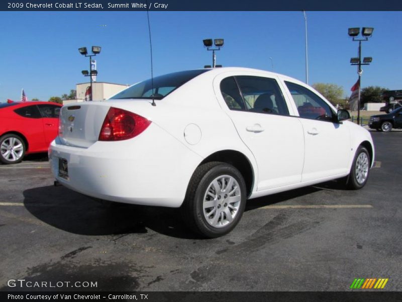 Summit White / Gray 2009 Chevrolet Cobalt LT Sedan
