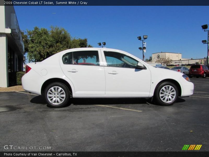 Summit White / Gray 2009 Chevrolet Cobalt LT Sedan