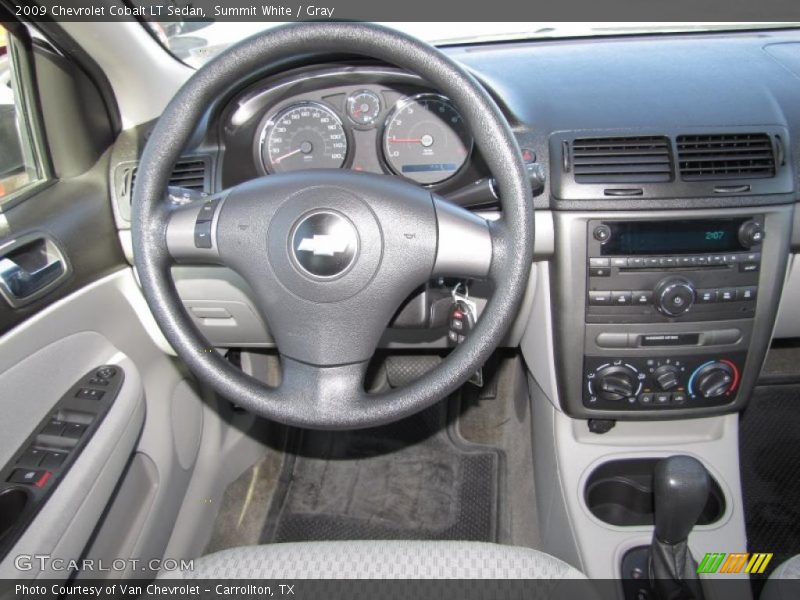 Summit White / Gray 2009 Chevrolet Cobalt LT Sedan