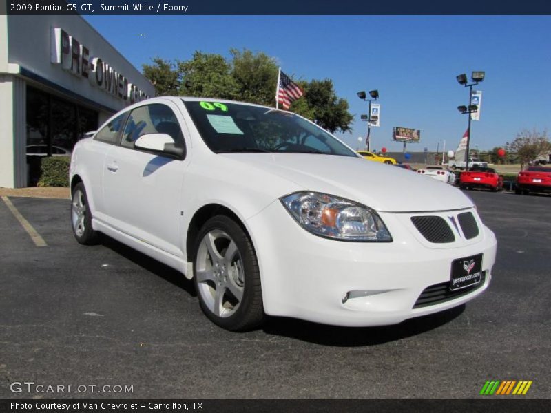 Summit White / Ebony 2009 Pontiac G5 GT