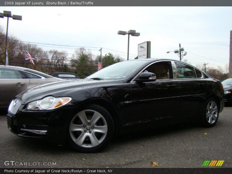 Ebony Black / Barley/Truffle 2009 Jaguar XF Luxury