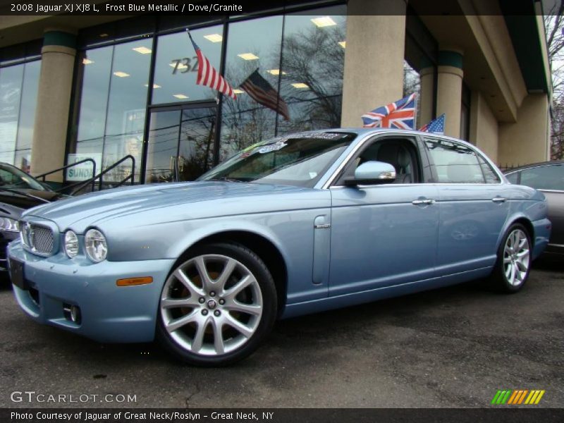 Frost Blue Metallic / Dove/Granite 2008 Jaguar XJ XJ8 L