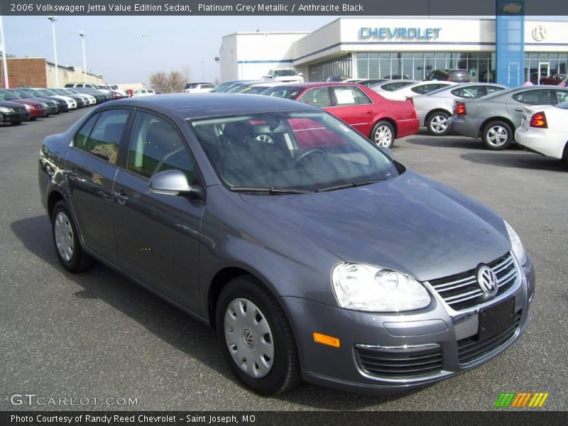 Platinum Grey Metallic / Anthracite Black 2006 Volkswagen Jetta Value Edition Sedan