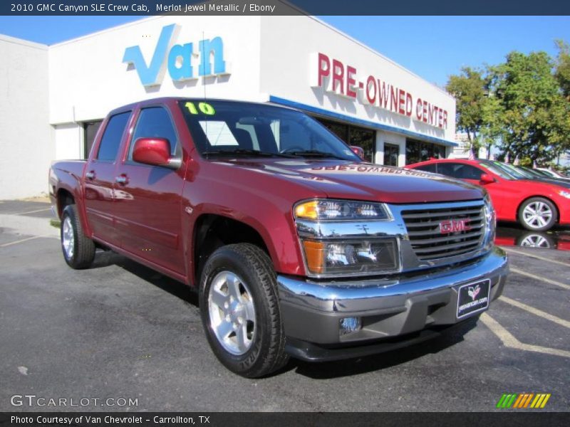 Merlot Jewel Metallic / Ebony 2010 GMC Canyon SLE Crew Cab