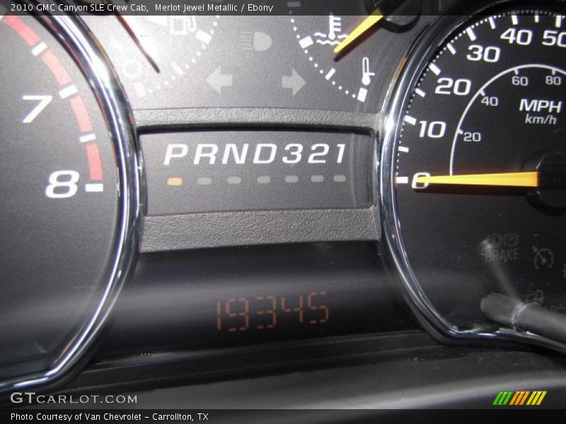 Merlot Jewel Metallic / Ebony 2010 GMC Canyon SLE Crew Cab