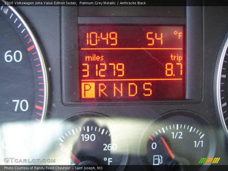 Platinum Grey Metallic / Anthracite Black 2006 Volkswagen Jetta Value Edition Sedan