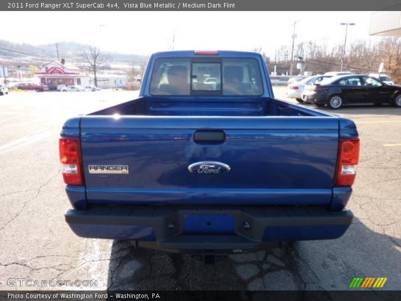 Vista Blue Metallic / Medium Dark Flint 2011 Ford Ranger XLT SuperCab 4x4