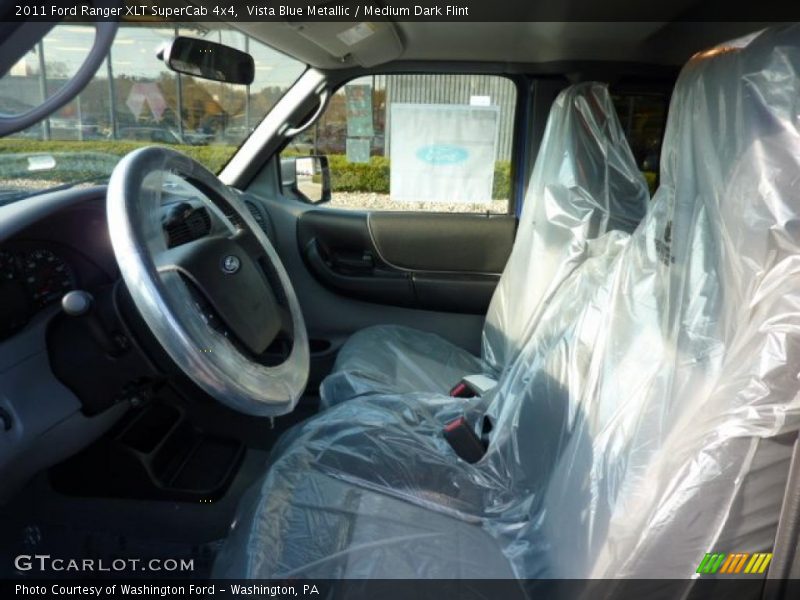 Vista Blue Metallic / Medium Dark Flint 2011 Ford Ranger XLT SuperCab 4x4