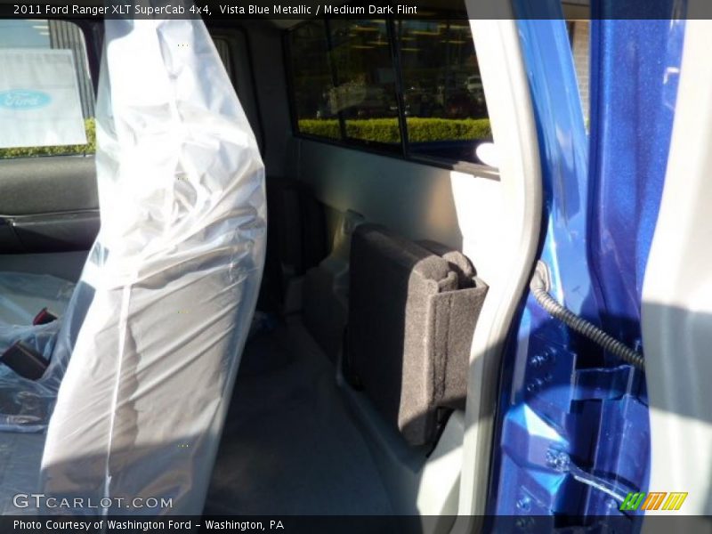 Vista Blue Metallic / Medium Dark Flint 2011 Ford Ranger XLT SuperCab 4x4