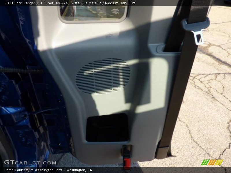 Vista Blue Metallic / Medium Dark Flint 2011 Ford Ranger XLT SuperCab 4x4