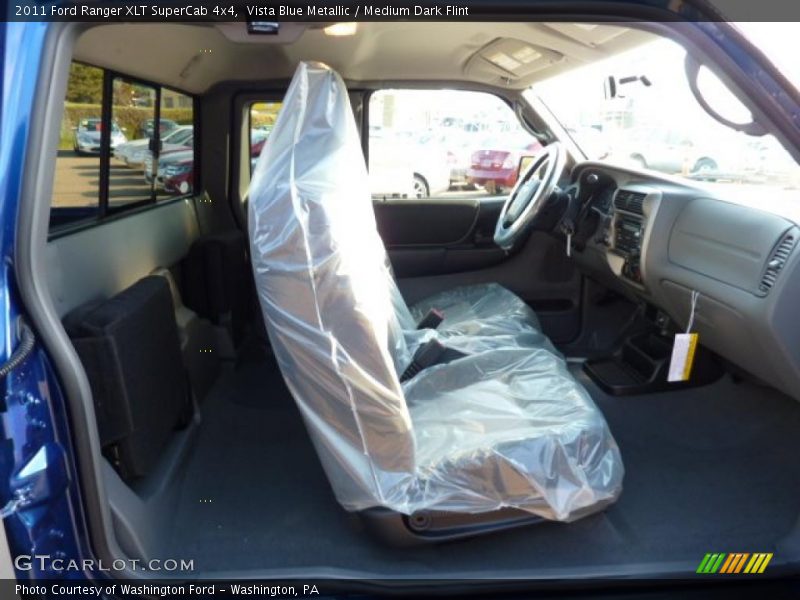 Vista Blue Metallic / Medium Dark Flint 2011 Ford Ranger XLT SuperCab 4x4