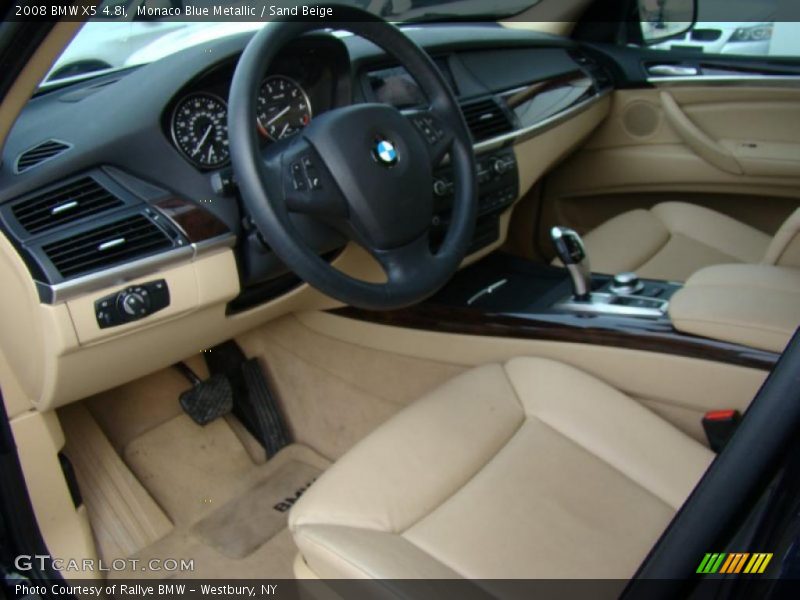 Monaco Blue Metallic / Sand Beige 2008 BMW X5 4.8i