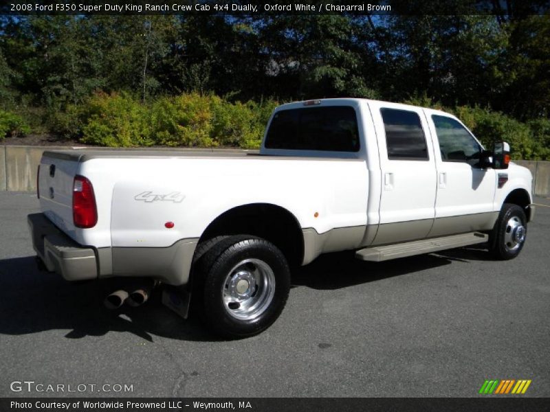 Oxford White / Chaparral Brown 2008 Ford F350 Super Duty King Ranch Crew Cab 4x4 Dually