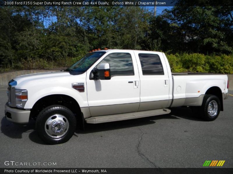 Oxford White / Chaparral Brown 2008 Ford F350 Super Duty King Ranch Crew Cab 4x4 Dually