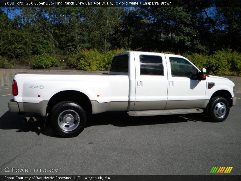 Oxford White / Chaparral Brown 2008 Ford F350 Super Duty King Ranch Crew Cab 4x4 Dually