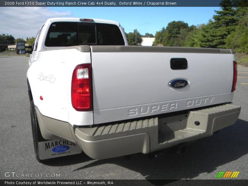 Oxford White / Chaparral Brown 2008 Ford F350 Super Duty King Ranch Crew Cab 4x4 Dually