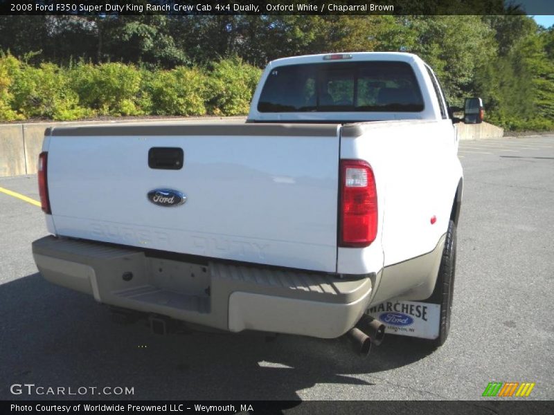Oxford White / Chaparral Brown 2008 Ford F350 Super Duty King Ranch Crew Cab 4x4 Dually