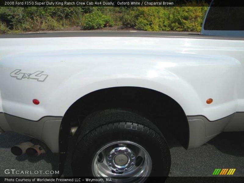 Oxford White / Chaparral Brown 2008 Ford F350 Super Duty King Ranch Crew Cab 4x4 Dually